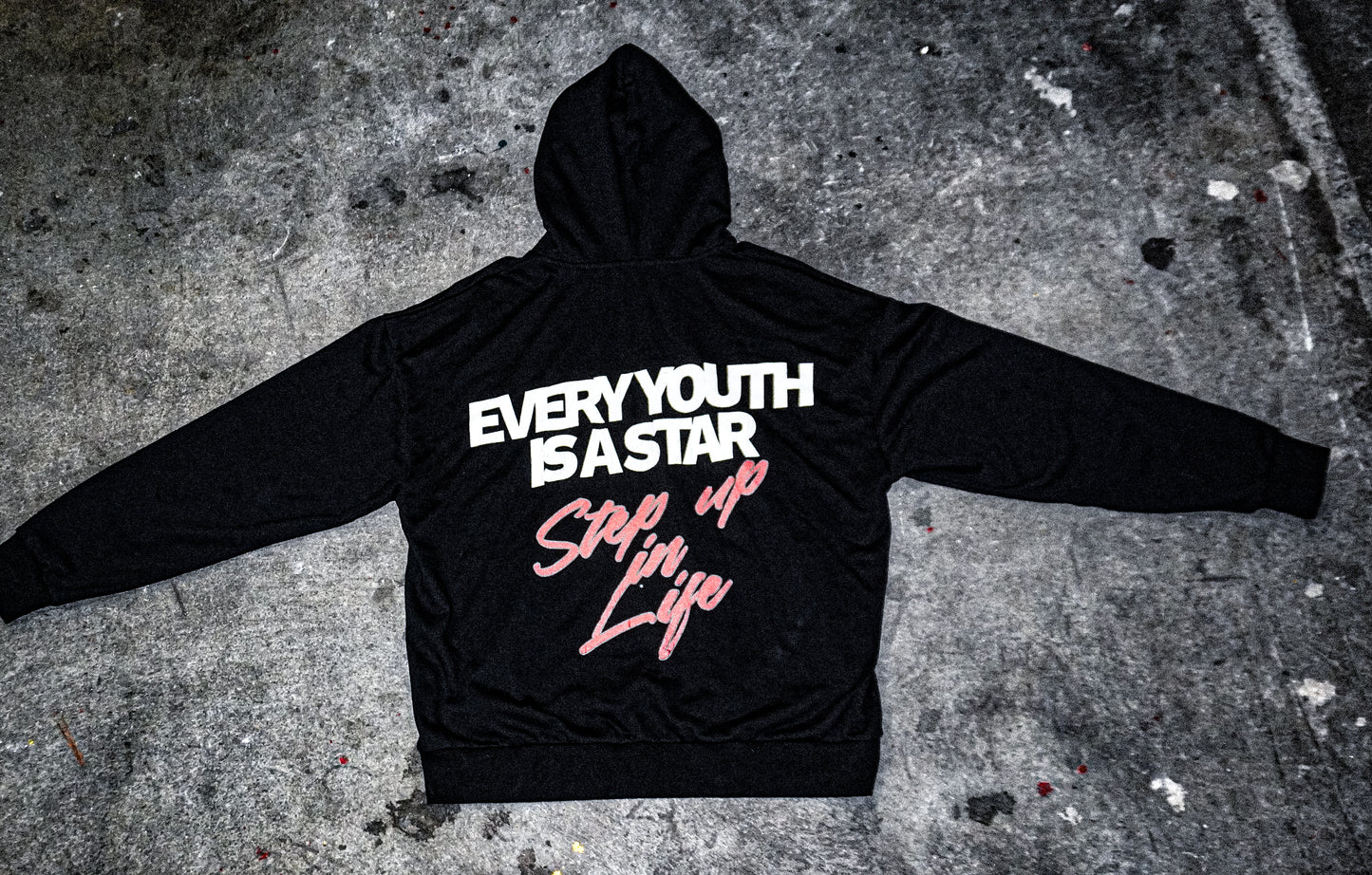 STAR YOUTH Hoodies RED-BLACK