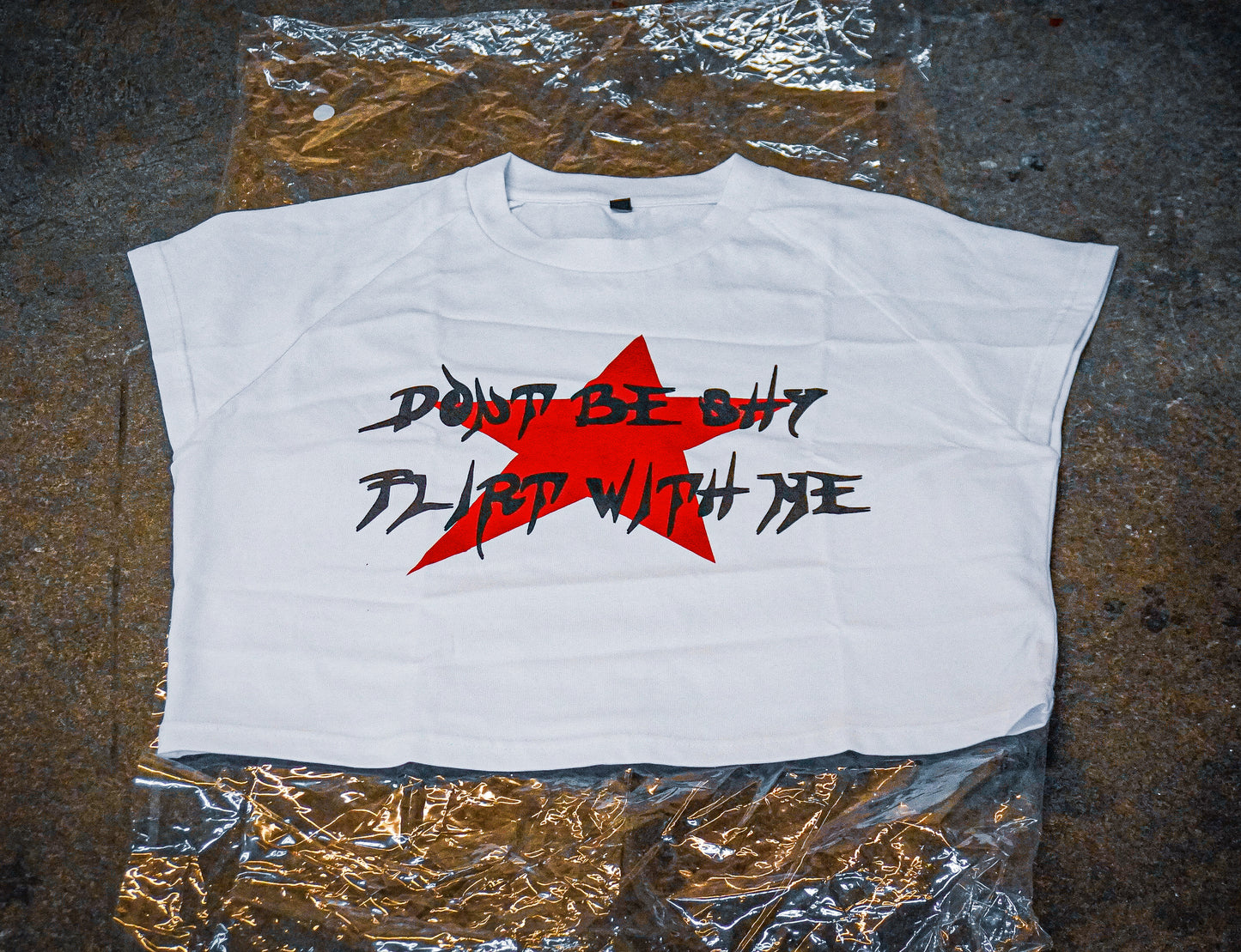 STAR YOUTH Crop Tops - white-pink-black
