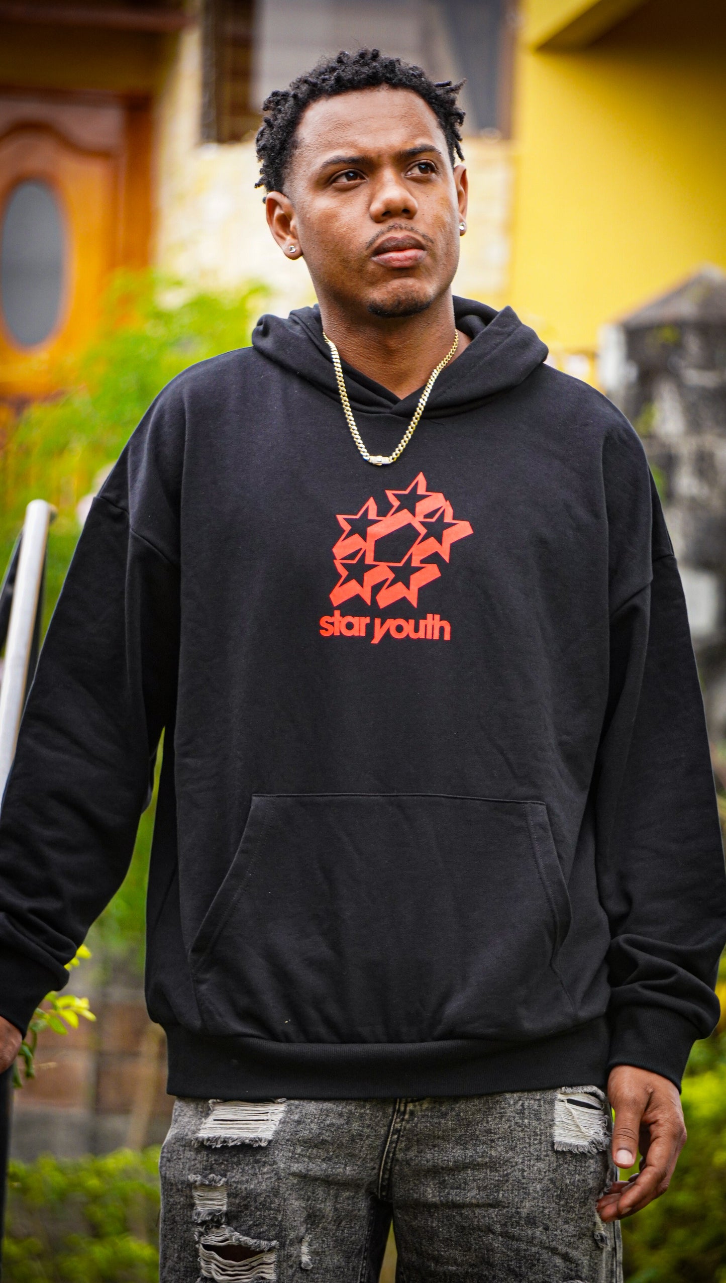 STAR YOUTH  Hoodies  RED-BLACK